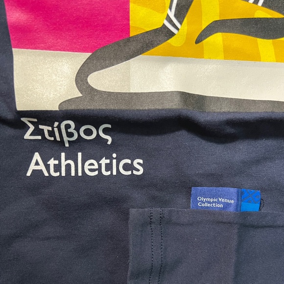 Olympics NOS Track and Field T-shirt, NBC pins, and Visa hat from 2004 Athens - Picture 5 of 8